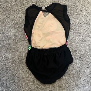 Black and Beige Mesh Swimsuit
